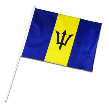 Barbados Hand Flag National Day Promotion Banner