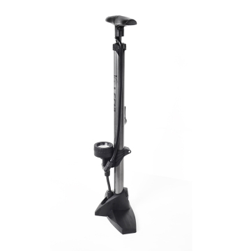 Pompa del pavimento in bicicletta: gonfiatore d'aria ad alta pressione 160 psi per MTB, Presta, Schrader, bici da binari - Pompa del pavimento portatile
