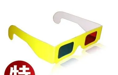Universal Home Theater Red Green Paper 3d Glasses Sony / Panasonic Compatible