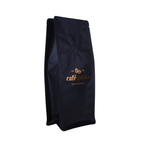 Fashion Laminated Black Recyclable Coffee Bags Wholesale