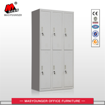 Grey 6 Doors Metal Lockers