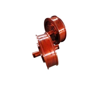 Custom Mining Double Flange Cast Forged Industrial Steel Railway Cart Overhead Crane Rail Wheels