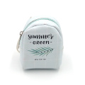 Custom greenery PU make up coin purse