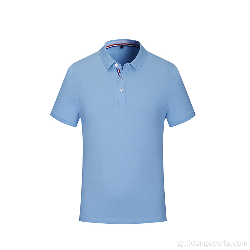 Χονδρικό κοντό μανίκι unisex casual polo t πουκάμισο