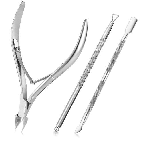 Nail Cuticle Scissors Stainless Steel Manicure Pedicure Tools Silver Dead Skin Remover Scissor Nipper Clipper Plier Pusher Tool