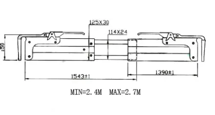 Steel Bar Lund Telescoping Cargo Bar