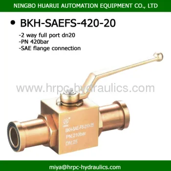 2 Way Sae Full Port Flanged High Pressure Ball Valves Carbon Steel Hydraulic Ningbo Ball Valve 