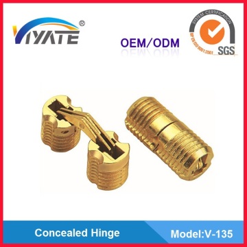 12 mm gold plated zinc alloy concealed hinge
