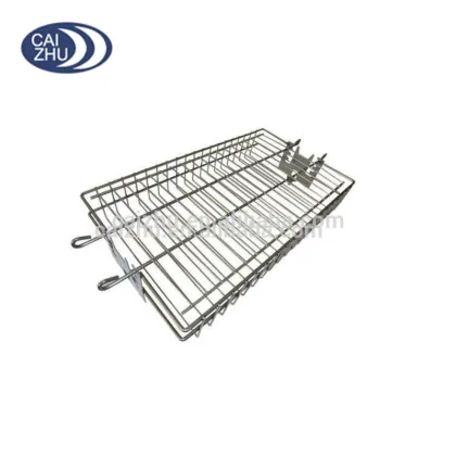 BBQ Grilling Basket, Rotisserie Wire Vegetable & Fish Basket