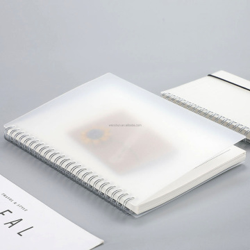 Custom Transparent PP Plastic Spiral Notebook with Metal Wire Binding - Factory Promotions