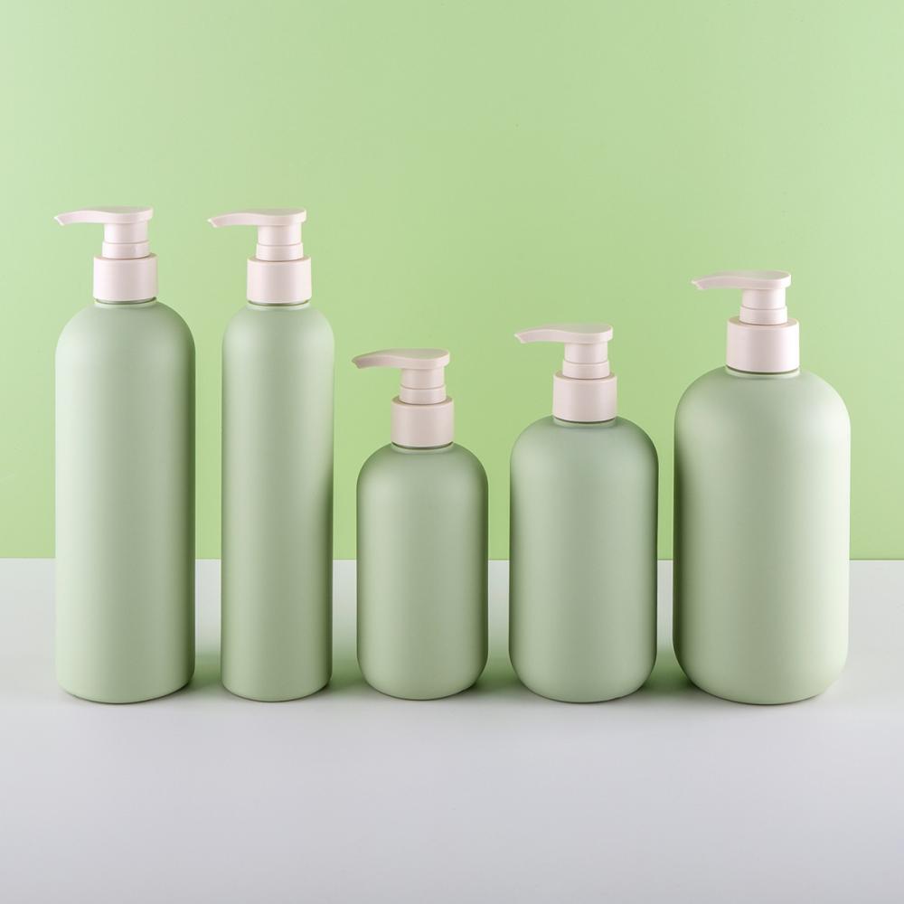 green shampoo bottle