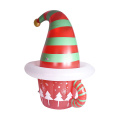 Dekorasi topi natal ornamen ornamen kustom pvc