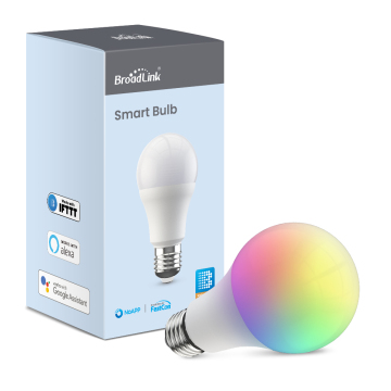 Broadlink LB27 R1 RGB Dimmable Bulb - Compatibile con Alexa, Google Home e IFTTT per Smart Home Automation