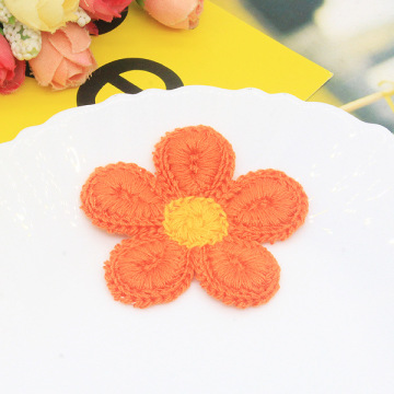 Patch di stoffa per bambini fai-da-te con applique di fiori 3D ricamo