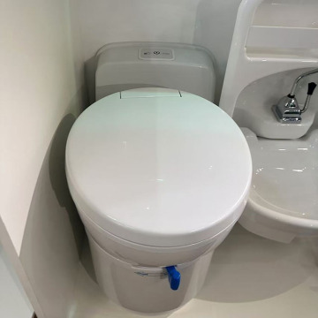 Rota 90° RV Toilet Fitting for Caravan and Motorhome Toilets
