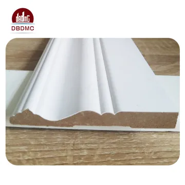 Pre-Primed laminated mdf board skirting moulding baseboard