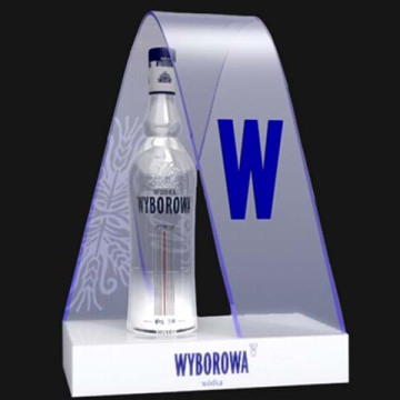 hotsale clear led acrylic wine bottle holder