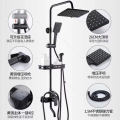 Bathroom accessories Black painted shower set with bidet sprayer