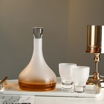 Factory Wholesale Modern Simple High Quality Crystal Glass Decanter Set