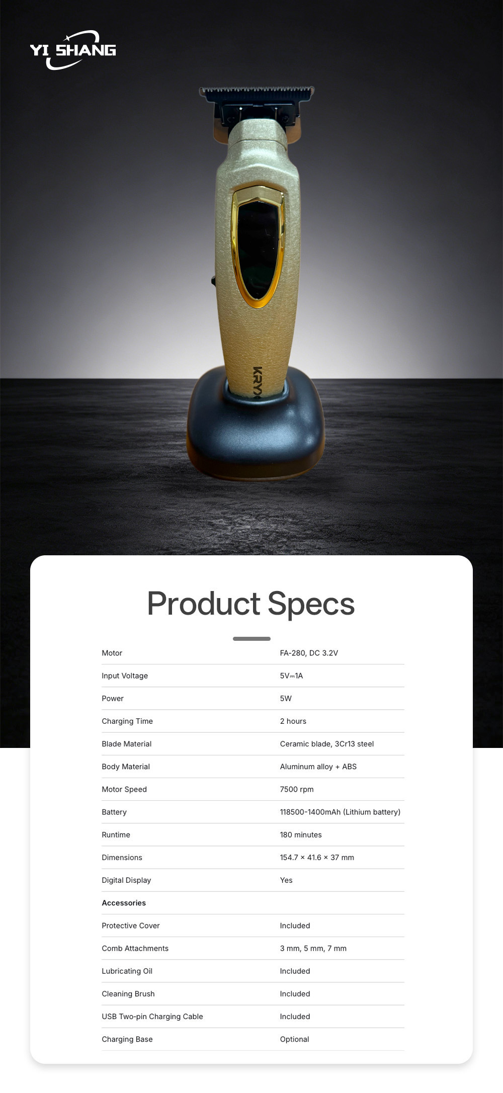 _Hair clipper 368-3X