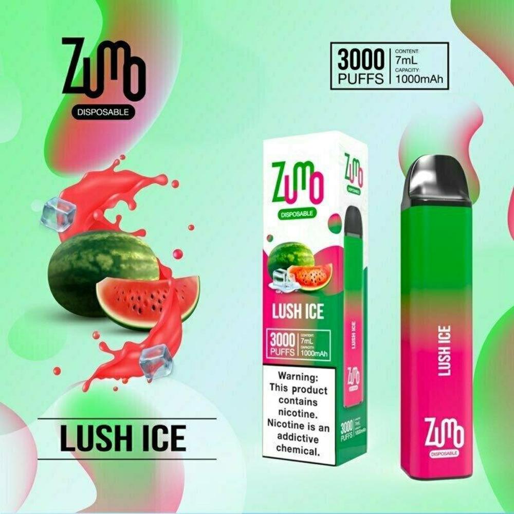 Zumo Disposable Vape 7ml 3000 Puffs 5percent Nic Display Of 10ct 78917