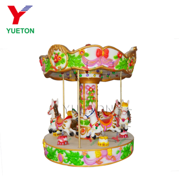Mini 3-Seater Carousel for Kids' Amusement: Happy Hour Carnival Ride for Sale