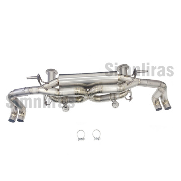 CAT-BACK WKŁADOWANY TYTANIIU SPODY Pasuje do Audi R8 4.2L V8 08-12