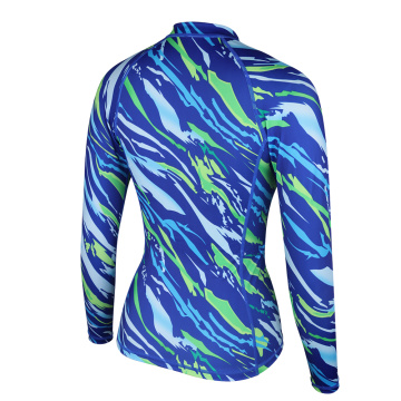 Seaskin Rash Guard Bathing Suit Top Ladies