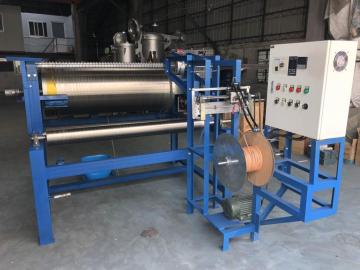 Electric heating tape ironing machine
