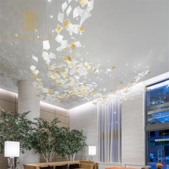 Artistic Fashion Rhombus Crystal Big Lobby Chandelier Light