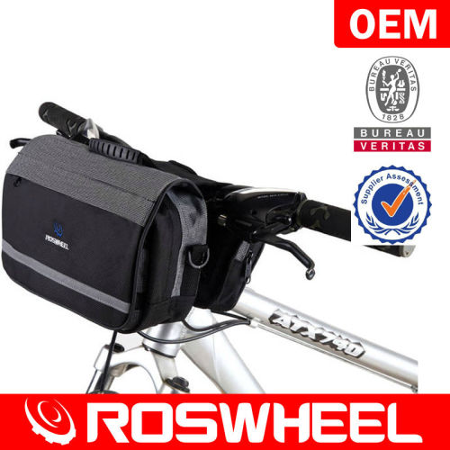 Wholesale 1680D PVC backing bike handlebar bag