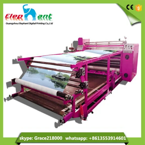 Factory directly sell large format oil heating roller heat press machine for fabric