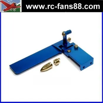 RC Ship 95mm Blue Aluminium Cooling Boat Rudder