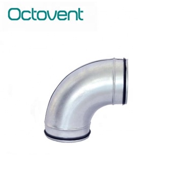 Wholesale Galvanized Spiral Pipe 90 Degree Pressed Elbow: HVAC Ventilation System Components