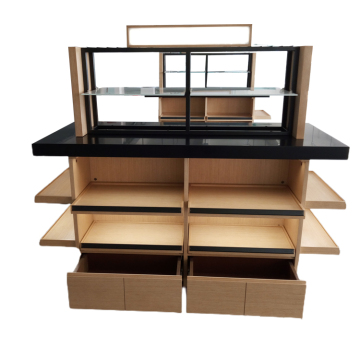 Custom Modern Shop Cosmetic Gondola Shelving Rack