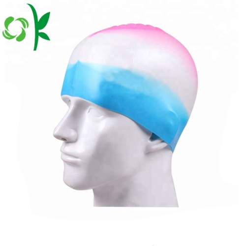 Custom Logo Silicone Professional Swim Caps for Men