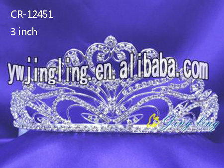 3 Inch wedding  bridal tiaras pageant crowns