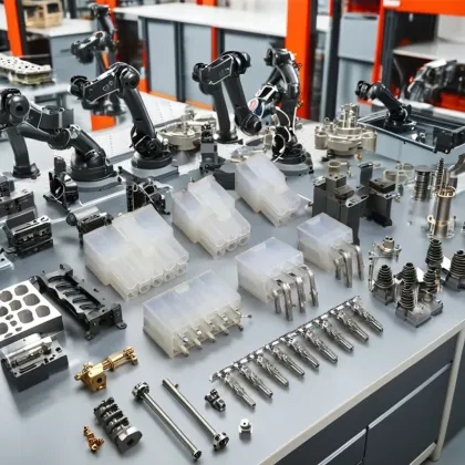 4 Pin Plug Molex Connector with Pins