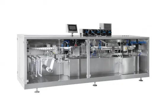 Multifunction Automatic Olive Oil Plastic Ampoule Filling Sealing Packing Machine GGS-240