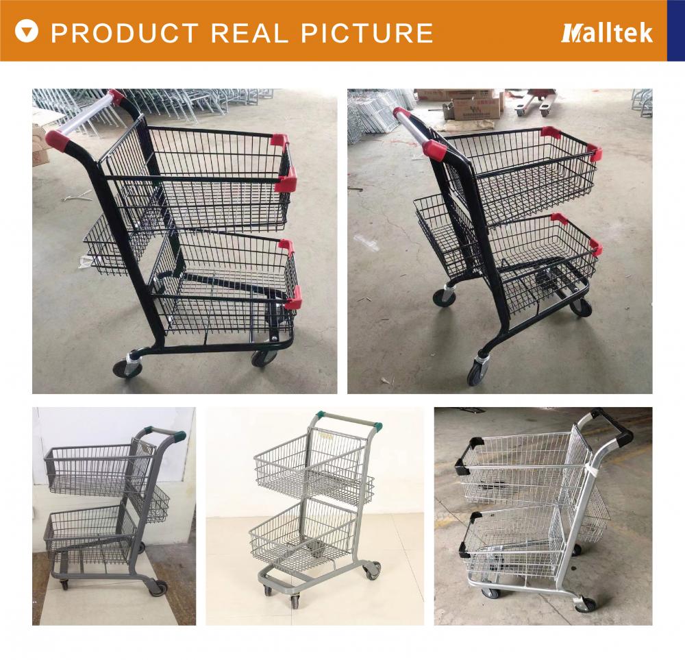 America Supermarket Shopping Hand Basket Trolley