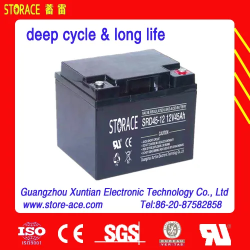 solar battery 12v 45ah deep cycle battery