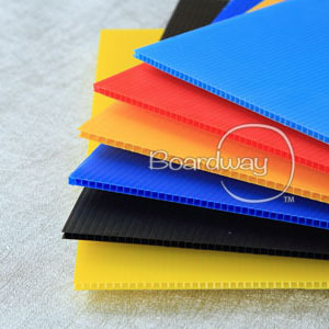 lowest pice and good quality colorful pp corruageted plastic sheet in guandong