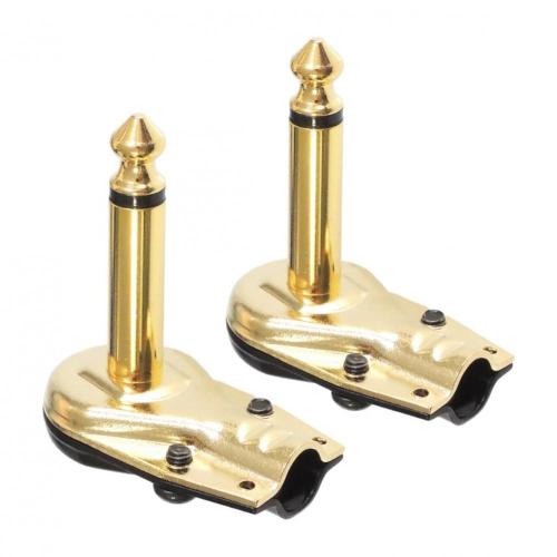 6.35mm Gold plating Mono Jack Plug Guitar Adapter