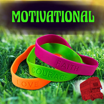 Custom Rubber Bracelets with Sayings Diameter Wristband