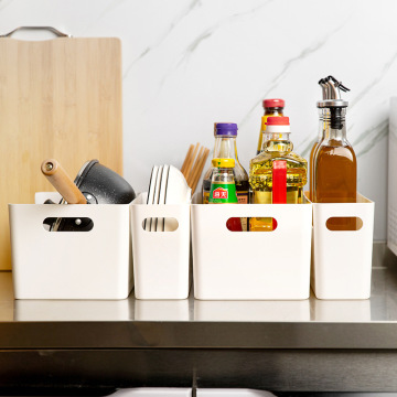 2024 New Fashion Plastic Desktop Storage Basket for Kitchen