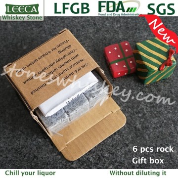 Promotion Christmas gift cooling whiskey stone for wine
