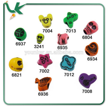 Wholesale New Design Skull Plastic Beads