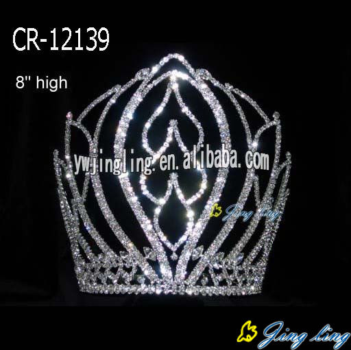 8" Large Pageant Crowns And Tiaras