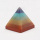 Pierre de cristal naturel sept chakras couleur pyramide
