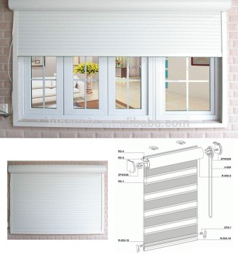 2016 Latest design for house Aluminum electric roller blinds / aluminum manual roller shutters with sound insulation